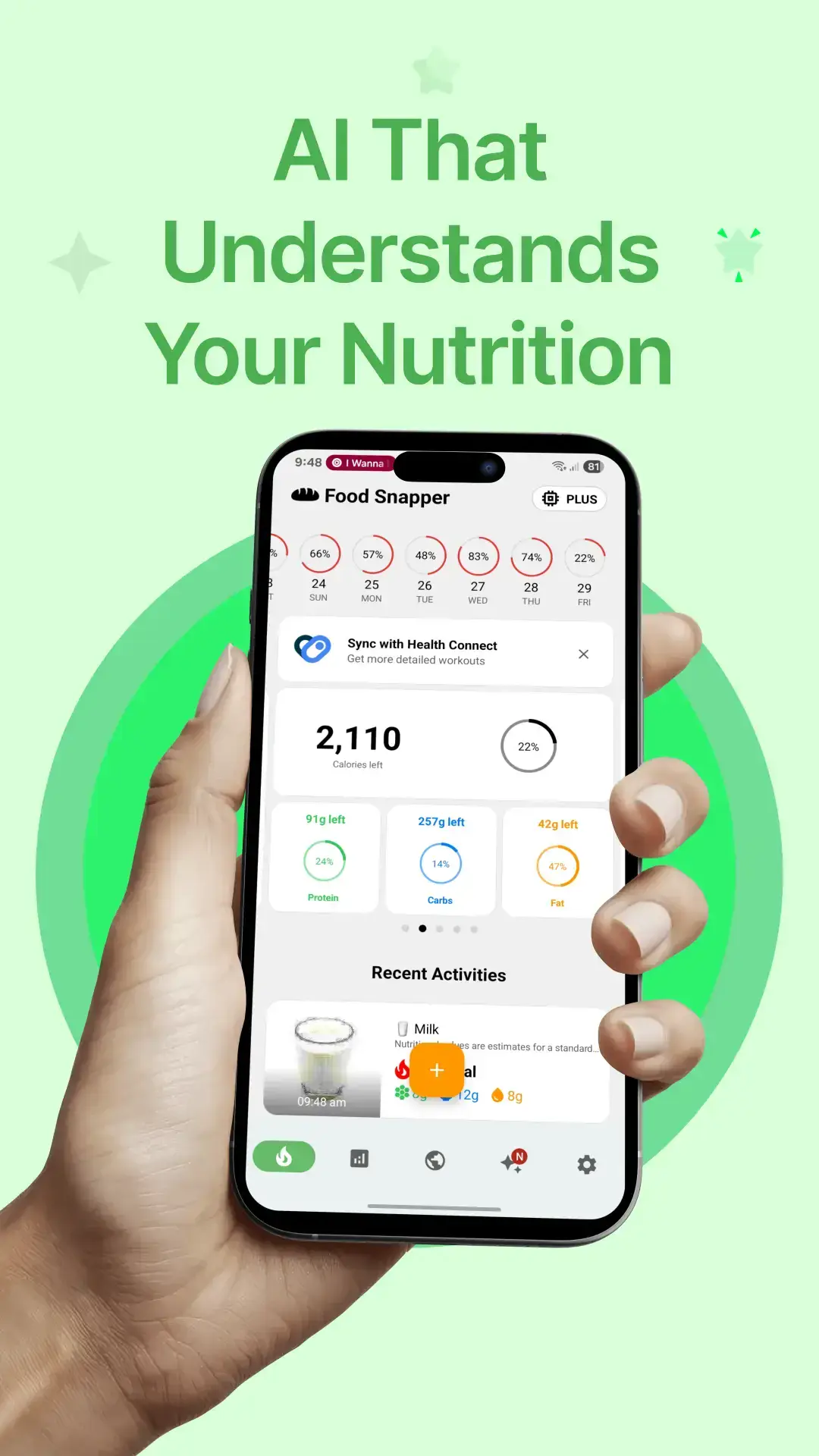 FoodSnapper AI dashboard preview