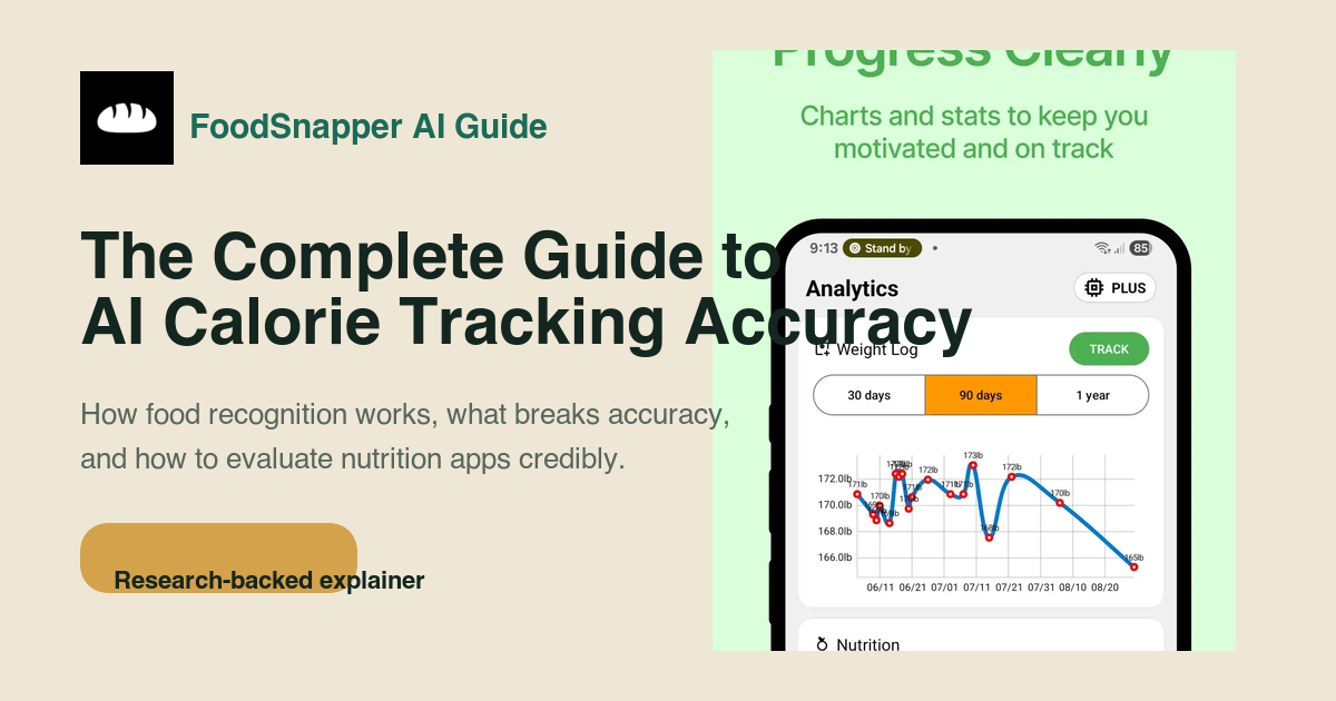 Preview of the AI calorie counting guide